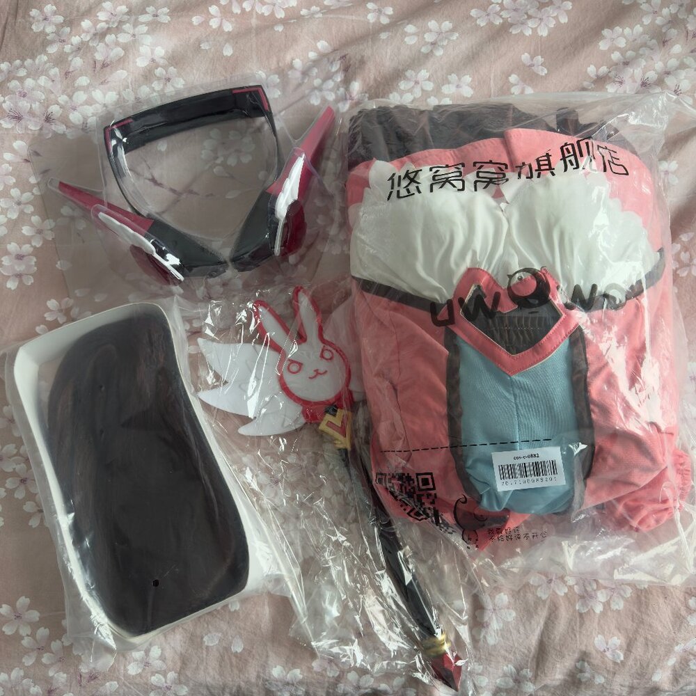 UWOWO Cosplay Overwatch Magical Girl DVA Costume Size Small